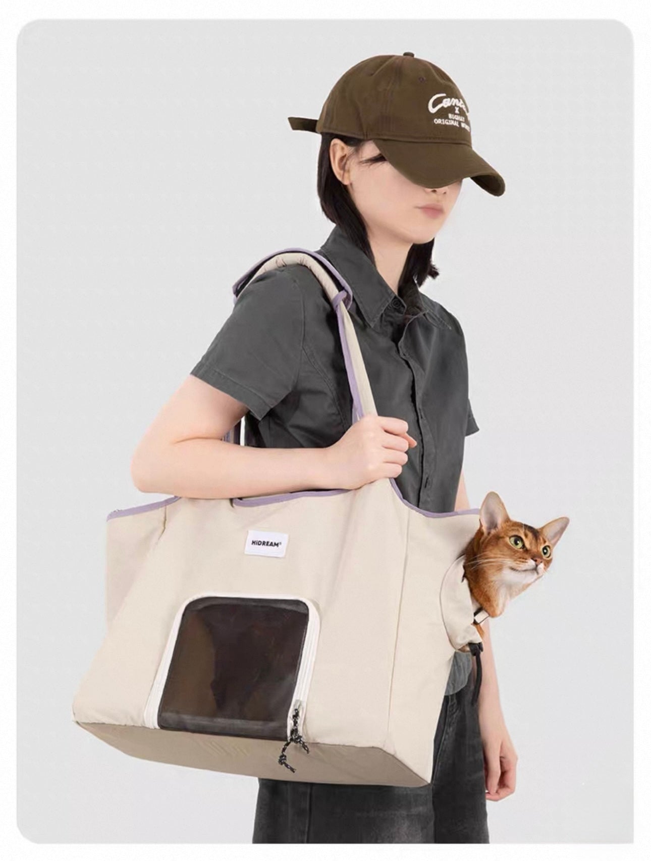 HiDREAM Nylon Pet Shoulder Bag