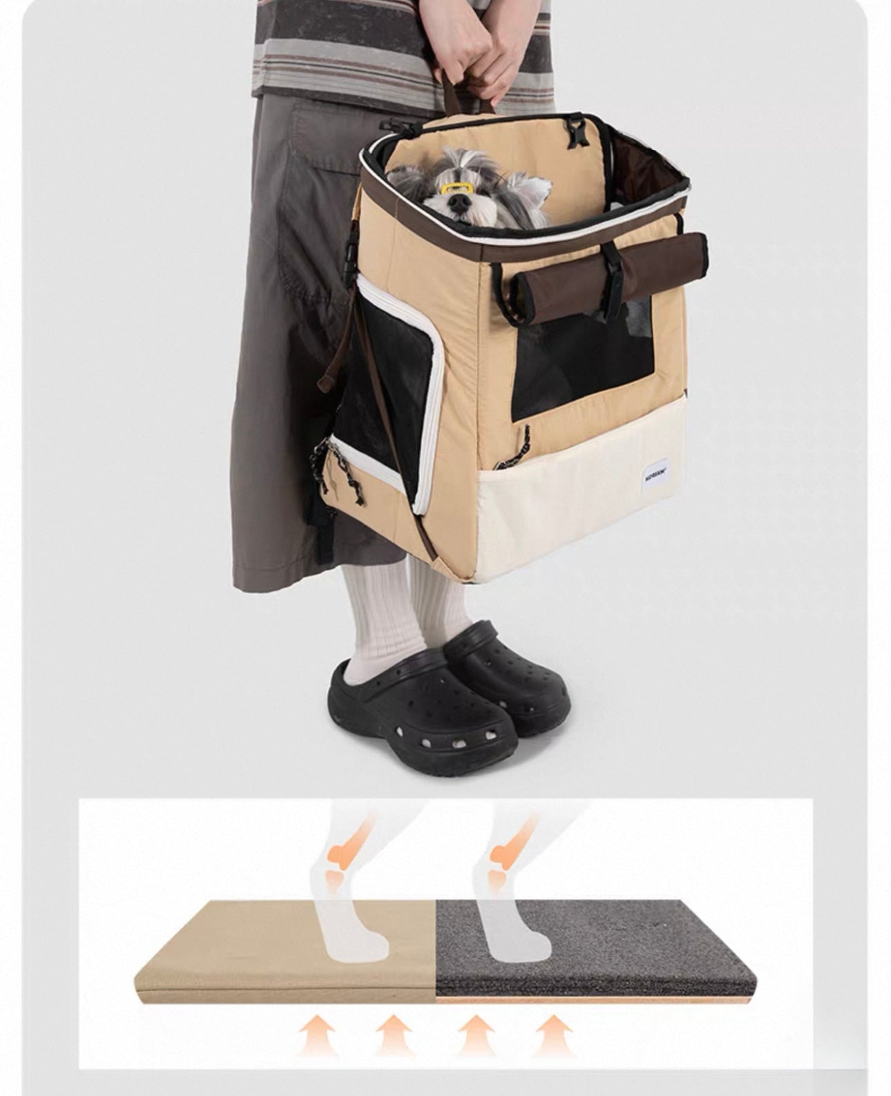 HiDREAM Tent-Style Pet Backpack